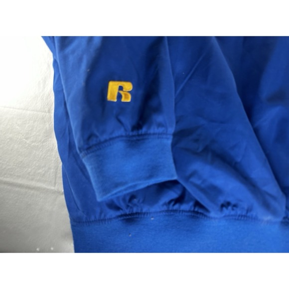Russell Athletic UCLA Pullover Windbreaker Jacket Mens 5XL Blue Yellow Pullover - Picture 9 of 10
